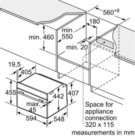 Встраиваемый духовой шкаф Bosch CMG656BS1M