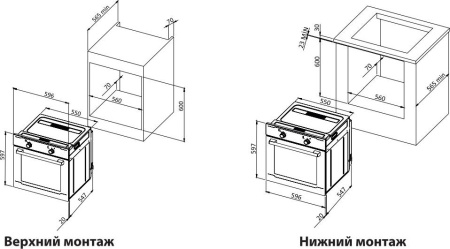 Встраиваемый духовой шкаф Schaub Lorenz SLB EY6745