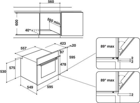 Встраиваемый духовой шкаф Hotpoint-Ariston FA3 230 H