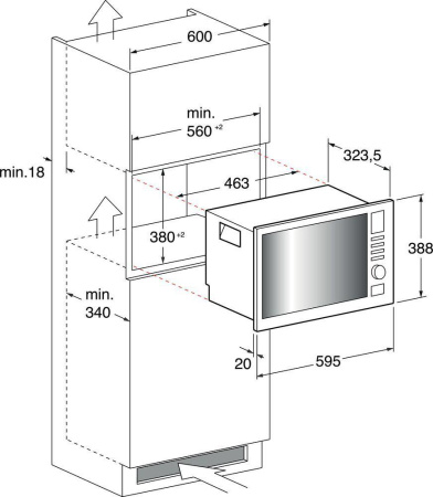 Микроволновая печь Indesit MWI 121.2 X
