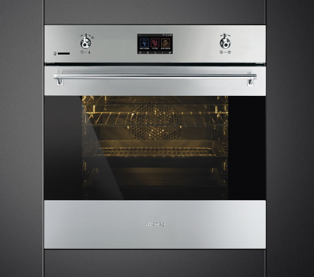 Встраиваемый духовой шкаф Smeg SFP 6303WTPX