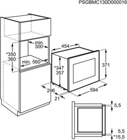 Микроволновая печь AEG MBB1756DEM