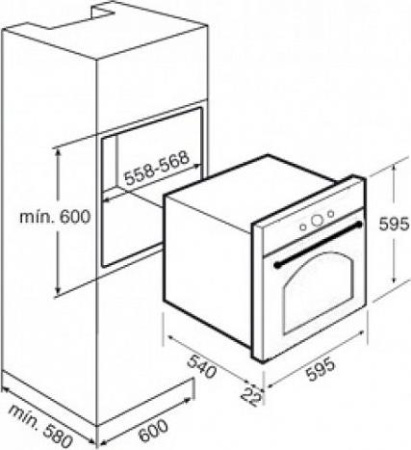 Встраиваемый духовой шкаф Teka HR 750 BG