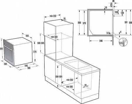 Встраиваемый духовой шкаф Gorenje GO978X