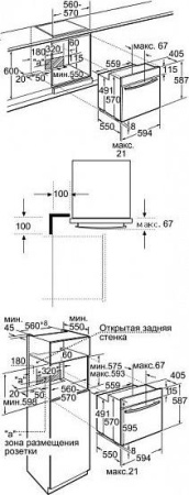Встраиваемый духовой шкаф Neff B 15E74 N3