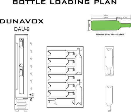 Винный шкаф Dunavox DAU-9.22W [1, капельное]