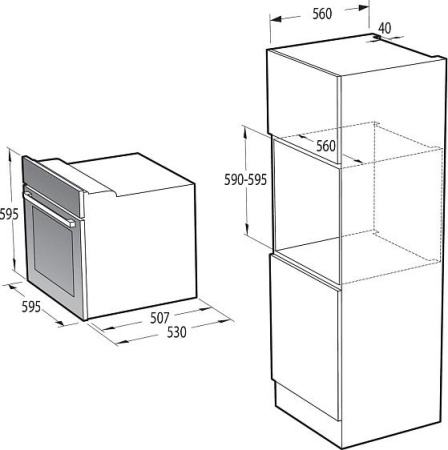 Встраиваемый духовой шкаф Gorenje BO 6737E02AXK
