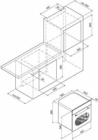 Встраиваемый духовой шкаф Graude BK 60.1 W