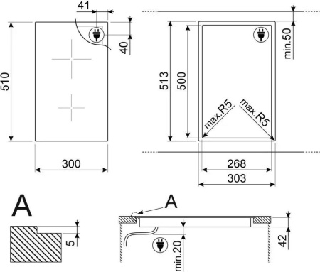 Варочная поверхность Smeg SE232TD1