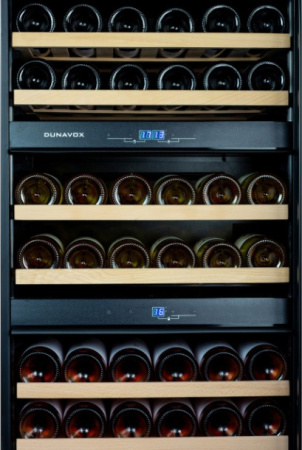 Винный шкаф Dunavox DAVG-72.185DB.TO [1, капельное]