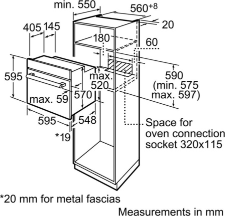 Встраиваемый духовой шкаф Bosch HBA 23S140R