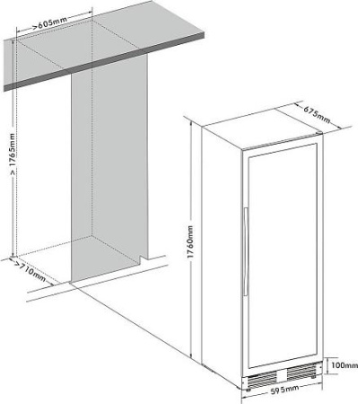 Винный шкаф Cellar Private CP154-3T [3, капельное]