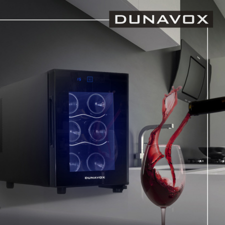 Винный шкаф Dunavox DAT-6.16c [1, капельное]