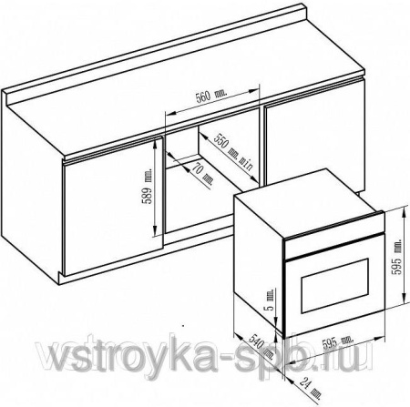 Встраиваемая духовка Maunfeld MTI 56 C RUSTIC