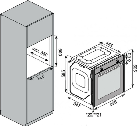 Встраиваемый духовой шкаф Kuppersberg KSO 610 W
