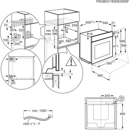 Встраиваемый духовой шкаф AEG BPK 748380 B