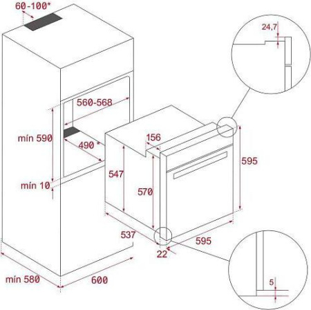 Встраиваемый духовой шкаф Teka HCB 6545 SS