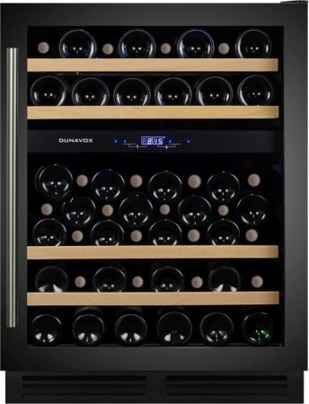 Винный шкаф Dunavox DX-53.130DBK/DP [1, капельное]
