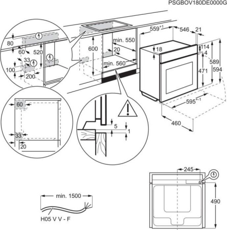 Встраиваемый духовой шкаф AEG BSR882320B