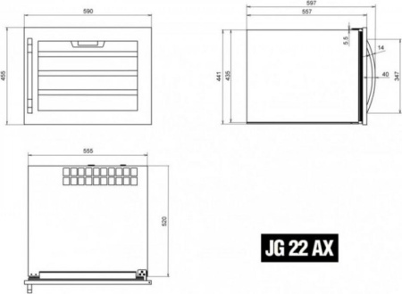 Винный шкаф IP Industrie JG 22-6 AX [1]