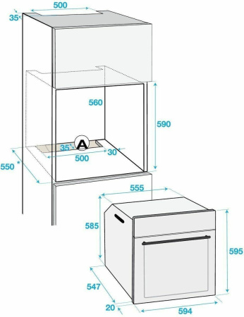 Встраиваемый духовой шкаф Beko BIS 35500 XMS