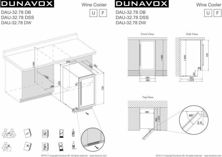 Винный шкаф Dunavox DAU-32.78DSS [1, капельное]