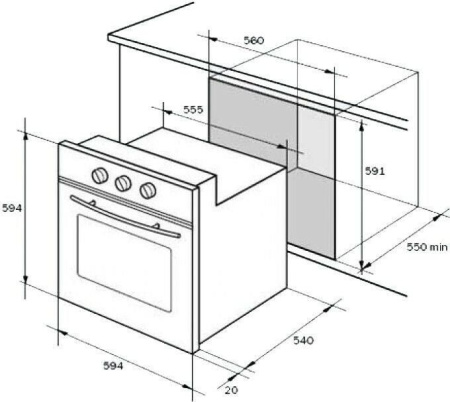 Встраиваемый духовой шкаф Delonghi CGGBA 4