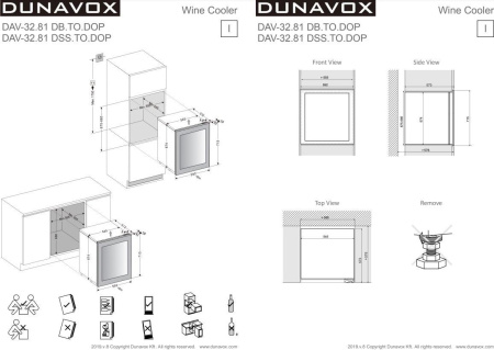 Винный шкаф Dunavox DAV-32.81DSS.TO [1, No Frost]
