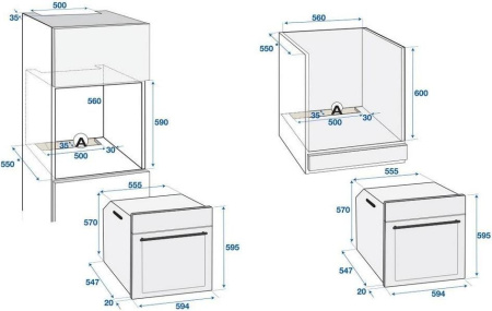 Встраиваемый духовой шкаф Beko BIM 24301 WCS
