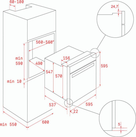 Встраиваемый духовой шкаф Teka HRB 6400