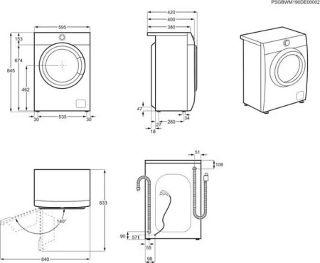 Стиральная машина Electrolux EW6SN426WI [6 кг, фронтальная]