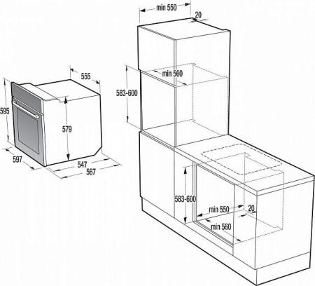 Встраиваемый духовой шкаф Gorenje BO 658ST