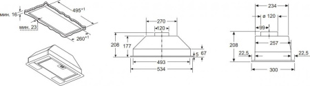 Кухонная вытяжка Bosch DLN 52AC70