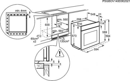 Встраиваемый духовой шкаф Electrolux EOG91102AX