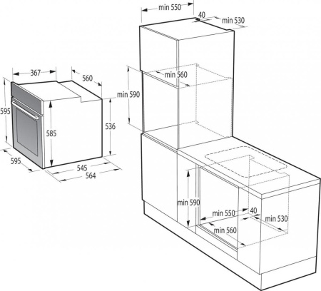 Встраиваемый духовой шкаф Gorenje BOS67371CLI