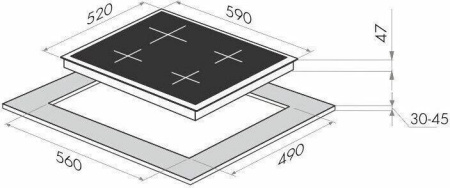 Варочная поверхность Maunfeld MVSI 59 4HZ
