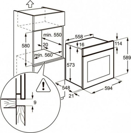 Встраиваемый духовой шкаф Zanussi ZOB 21301 CR