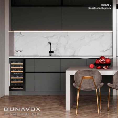 Винный шкаф Dunavox DAU-32.81DB [1, капельное]