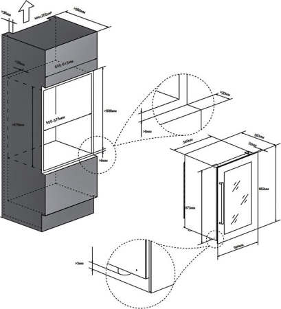 Винный шкаф Meyvel MV42-KSB2 [1, No Frost]