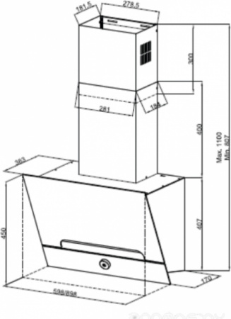 Кухонная вытяжка Kuppersberg F 993 W