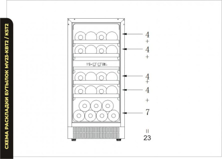 Винный шкаф Meyvel MV23-KBT2 [2, No Frost]