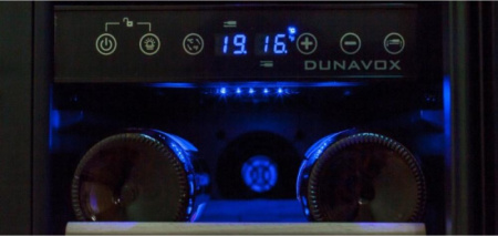Винный шкаф Dunavox DX-17.58DBK [1, капельное]