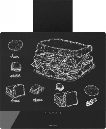 Кухонная вытяжка Krona Domenika 600 black S