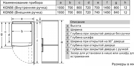 Холодильник Bosch KGN 56VI20R [2, No Frost]