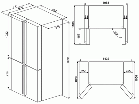 Винный шкаф Smeg WF366LDX [2, No Frost]