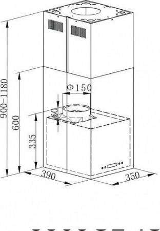 Кухонная вытяжка Falmec Quasar 90 Vetro 800 Stec