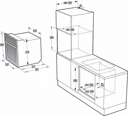Встраиваемый духовой шкаф Gorenje BO 617ST