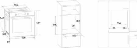 Встраиваемый духовой шкаф Simfer B6EO18017