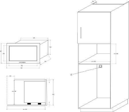 Микроволновая печь Kuppersberg HMW 650 B