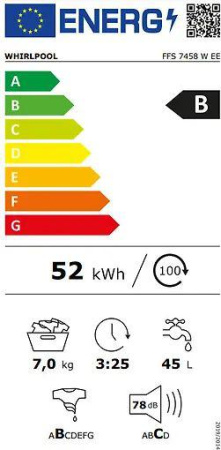 Стиральная машина Whirlpool FFS 7458 W EE [7 кг, фронтальная]
